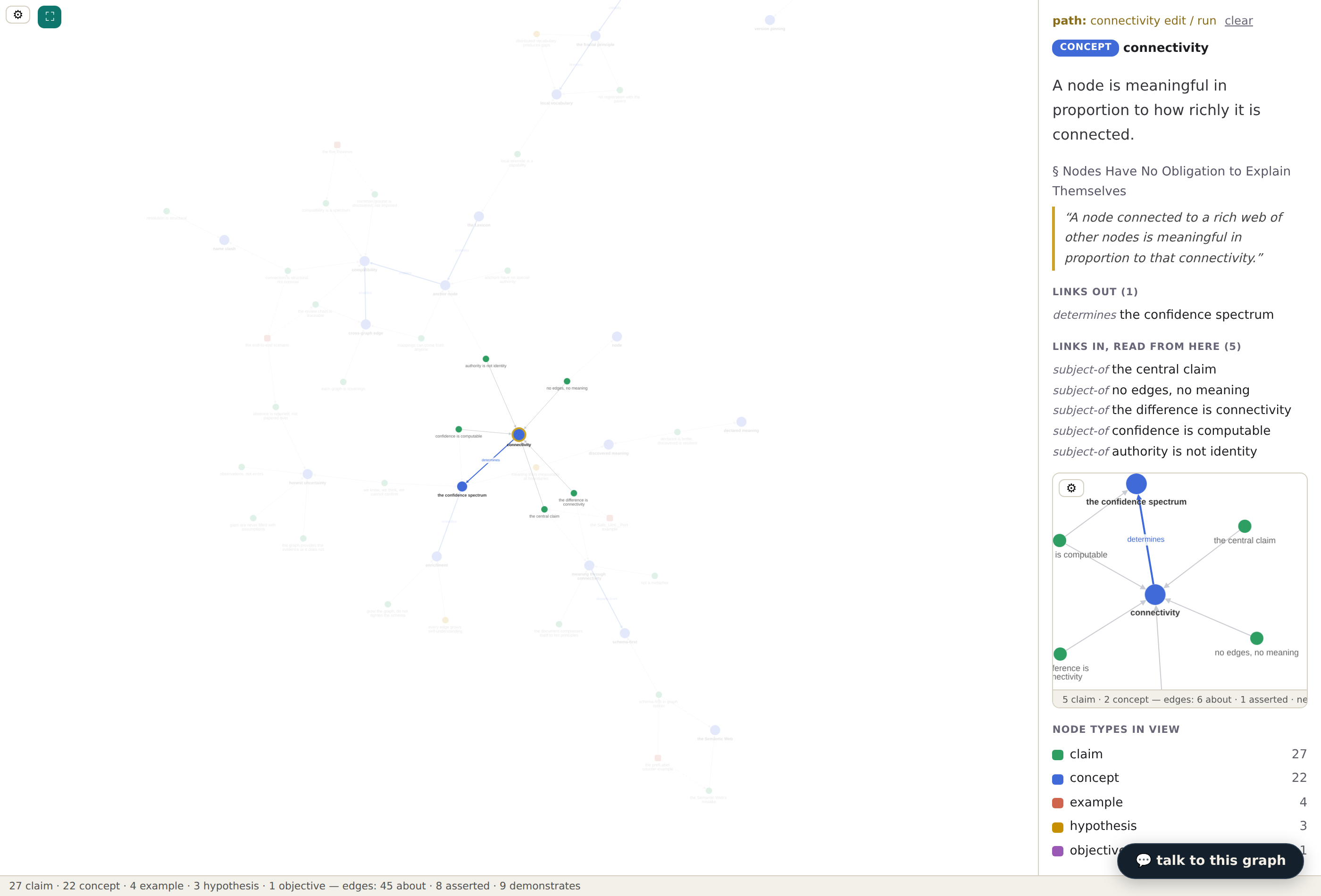 links panel and path query at v0.4.34